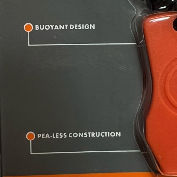 NIP Jetscream Micro Floating Whistle, Orange With a Black Lanyard - Picture 9 of 12